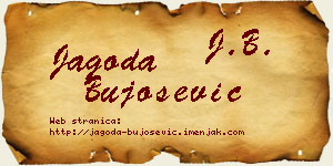Jagoda Bujošević vizit kartica
